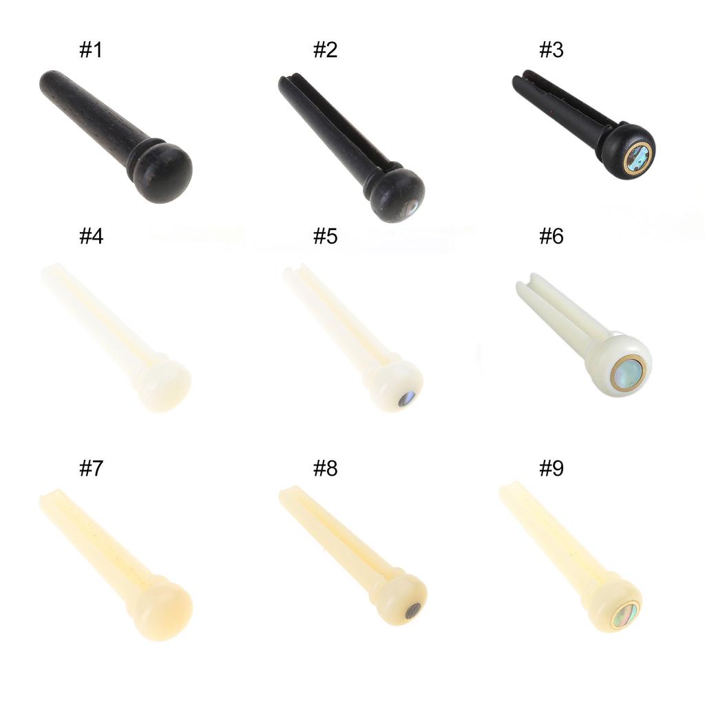 1 Stück Kunststoff Gitarrenbrückenstift Saitenstift Ersatz Gitarrenbrückenstift für 6- und 12-saitige Akustikgitarren