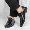 Fashion New casual men's leather shoes Minimalist gentleman classic style Business or office Fashion party or nightclub shoes Adults