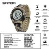 Sanda Youth Camouflage Luminous Multifunctional Waterproof Sports Watch