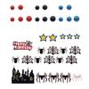 36Pcs Spider Cake Toppers, Web Decoration Little Miniature Foam Ball Cupcake Toppers for