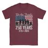 Flag Vintage 250 Years American 1776 2026 250th Usa Birthday Cotton TShirt For Couple Beach Y2k Fun TShirts Novelty Tee Shirt