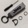 Per Auto Jeep Portachiavi ad Anello in Pelle Vintage Catena in Lega di Zinco Chiave per Jeep Grand Cherokee Wrangler JK Gladiator Compass Renegad