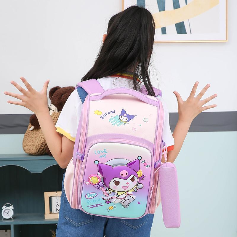 New Schoolbag, Primary School Boys and Girls Cartoon Cute Backpack, Ultra-lightweight Burden Reduction Spine Protection Children's Backpack