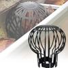 Leaf Guard Drain Strainer Outdoor Balcony Rainwater Protector Black Pp Material