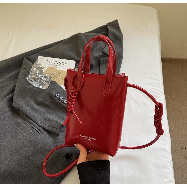 Premium Casual Bag Women's Summer Fashion Small Bag Portable Shoulder Crossbody Mobile Phone Bag Bucket Bag