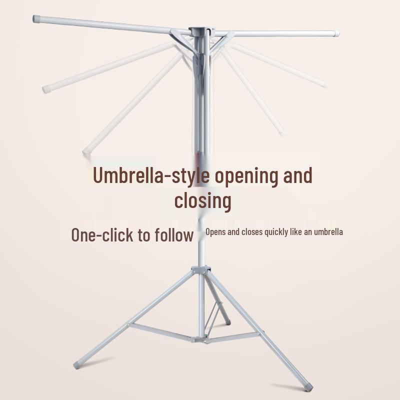 Portable Indoor Balcony Clothes Drying Rack - Easy Install for Home and Rental Spaces