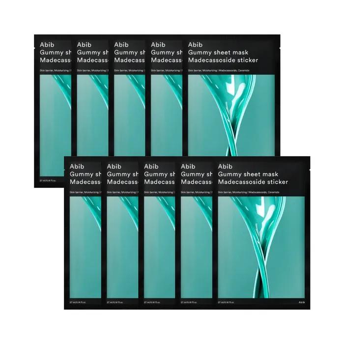 Gum-takji Sheet Mask Madecassoside Sticker 10 Sheets