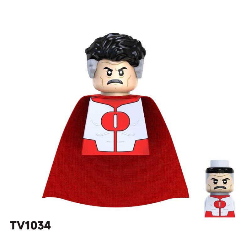 Ślepa Paczka Mini Klocki TV6205 Figurki Duży Goblin Spiderman Iron Man Venom Kapitan Hawk Deadpool Pancerz Boże Narodzenie Prezent Zabawka