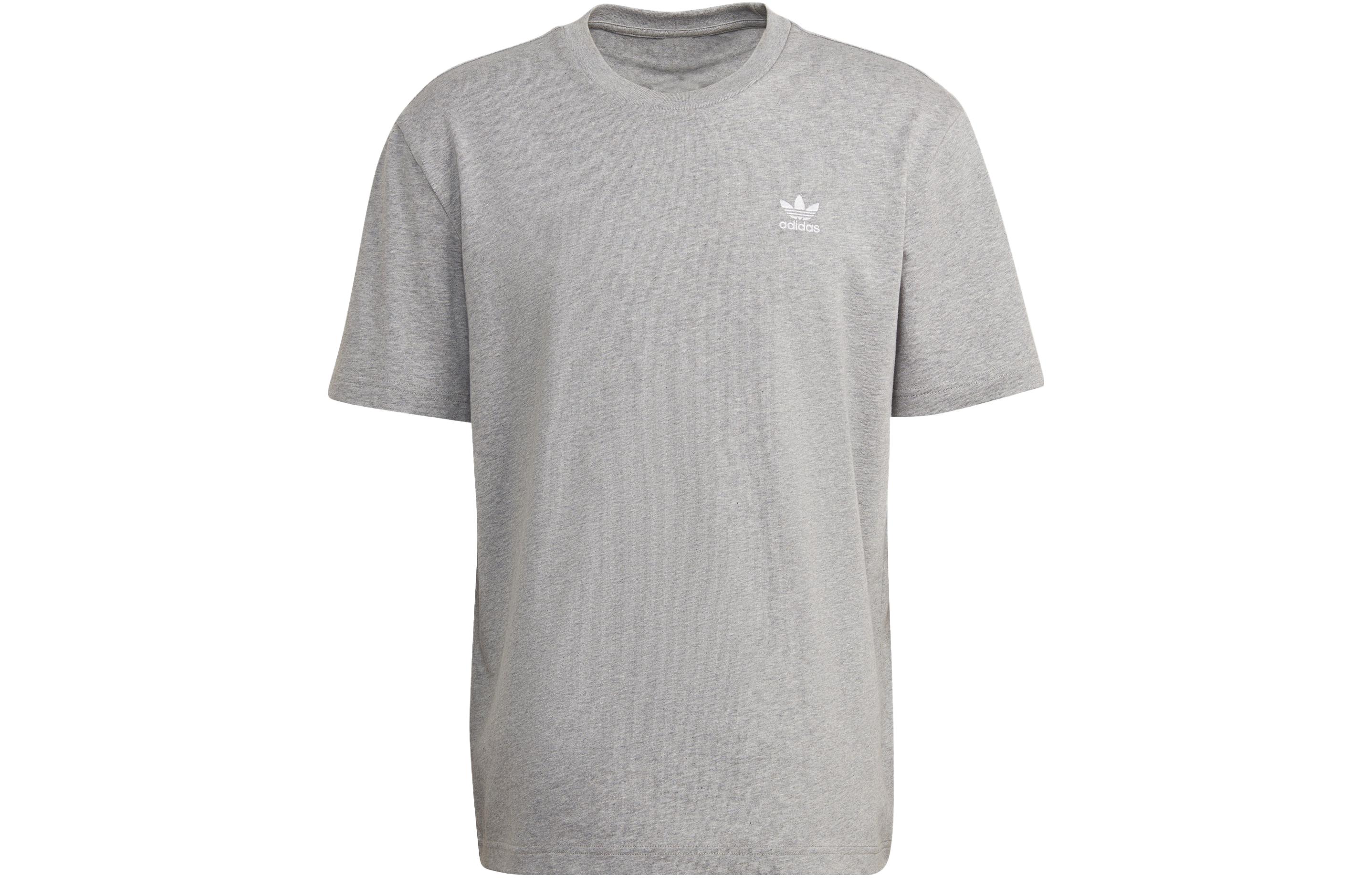Adidas Originals ADICOLOR T Shirts Men s Gray Crew Neck Moderate Straight Fit HF1982 L