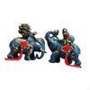 2 Pack of Elephant Statues As Gifts Resin Animal Sculptures Table Display for Living Room