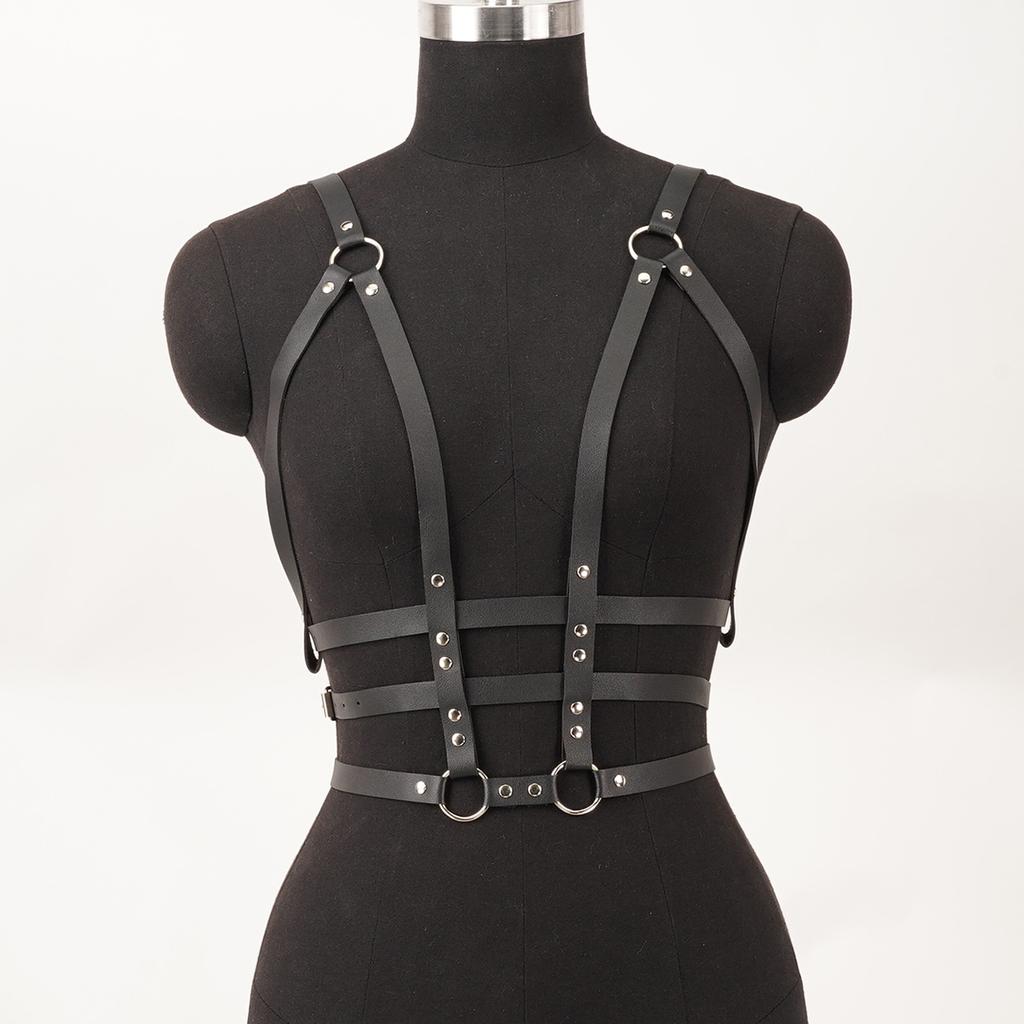Retro Vest Belt Tight Braces Punk Pu Leather Can Be Worn Daily With Holiday Carnival Clothing