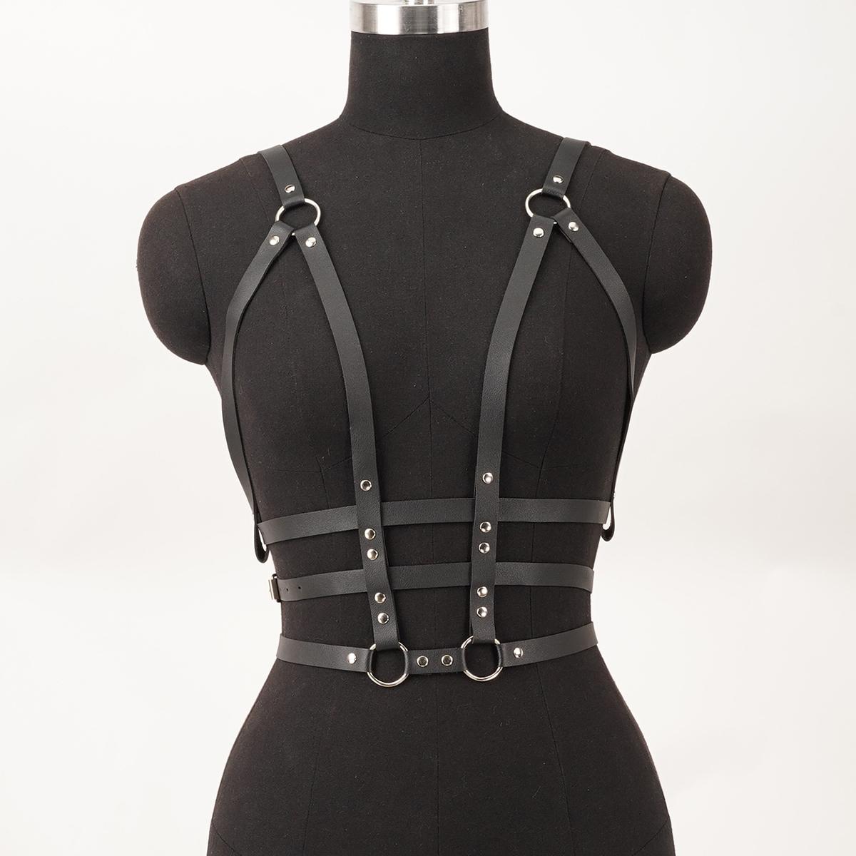 

Retro Vest Belt Tight Braces Punk Pu Leather Can Be Worn Daily With Holiday Carnival Clothing