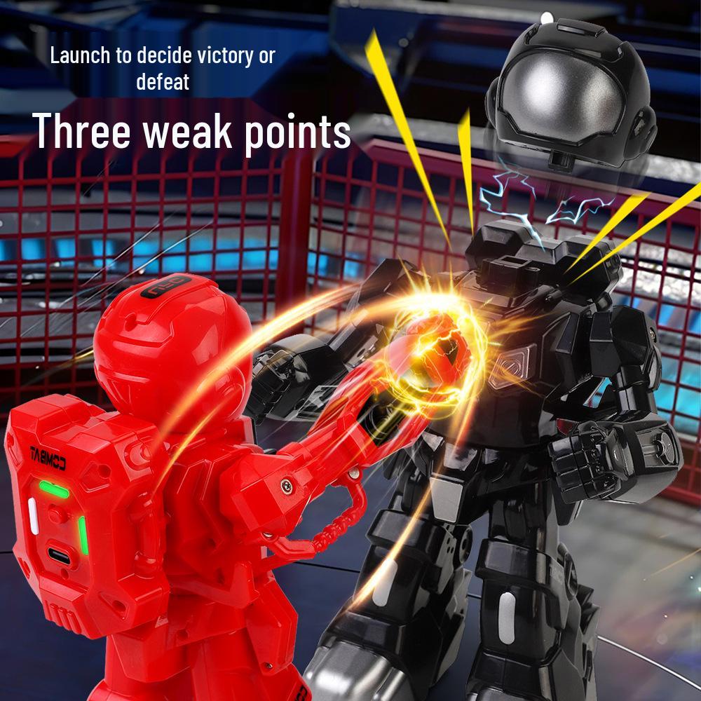 Cross-Border 2.4G Large Boxing Battle Remote Control Robot - Dual Player Kids' Fighting Toy for Parent-Child Interaction