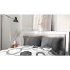 Lot de 2 taies d'oreiller - HOME LINGE PASSION - 50 x 70 cm - Gris anthracite