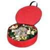 Large Capacity Christmas Wreath Storage Bag Round Festival Garland Container  Christmas Stuff
