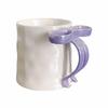 INS Bowknot Ceramic Mug Exquisite Ceramic Coffee Cup Safe Milk Container  Girl's Gift
