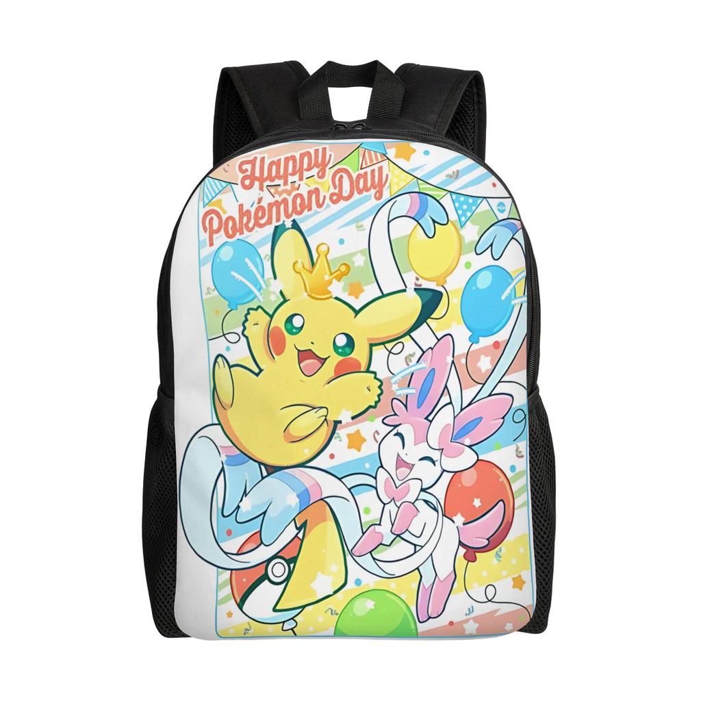 Its Bags Pokemon Backpacks Daypack Summer Vibes mochila Outdoor Zipper Closure Rucksack