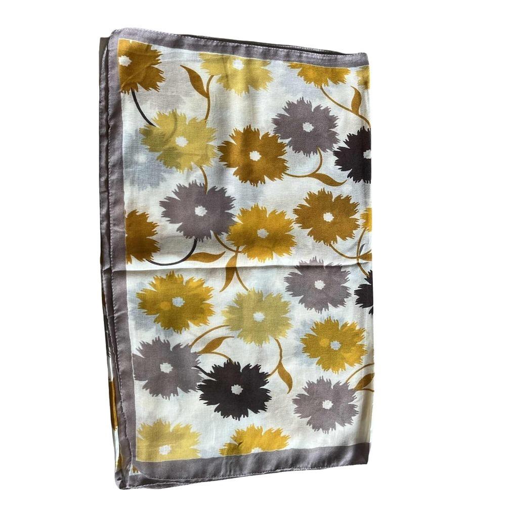 Elegant Sunscreen Foulard Shawl Korean Style Luxury Silk Scarf Fashion Shawl Wrap  Female