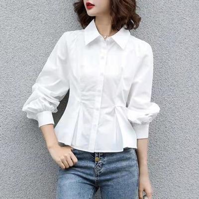 Dame Hemd Einreiher Match Hosen Atmungsaktive Chic Japanischen Stil Büro Bluse Frauen Kleidungsstück