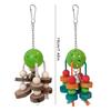 5pack Parakeets Cage Bites Toy Natural Wood Quakers Parrots Toy Hammock Swing for Large Birds