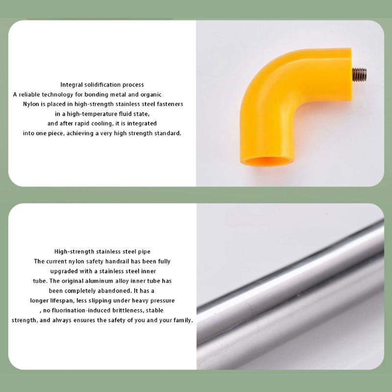 Antislip Toilet Safety Rail High Capacity 500lb Durability Bathroom Grip Handle for Elderly Pregnant Women Support