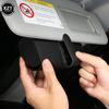 PU Leather Car Visor Sunglasses Case Clip Hanger Magnetic Fastener Sunglasses Holder Storage Box Eyeglasses Holder Car Interior