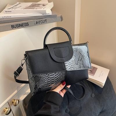 Handbag New Women's Versatile Crocodile Pattern Handbag Banquet Handbag Women's Fashion Temperament Messenger Bag