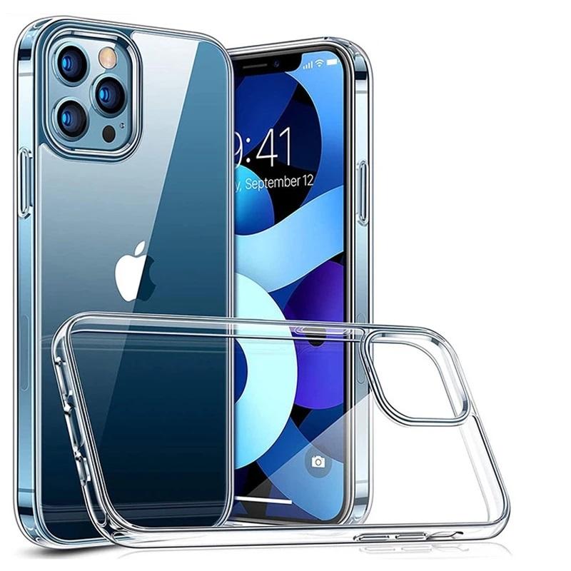 Ultra Thin Lens Protection Phone Case for iPhone  Soft Back Cover for iPhone Transparent Silicone Case For iPhone 13 Mini&Case & Screen Protector&Opp Bag прозрачный