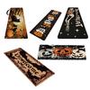 Halloween Themed Floor Rug Kitchen Rug, Pumpkin Bat Black Cat Non-slip Mat, Durable Anti-slip Spooky Entrance Festive Decorative for