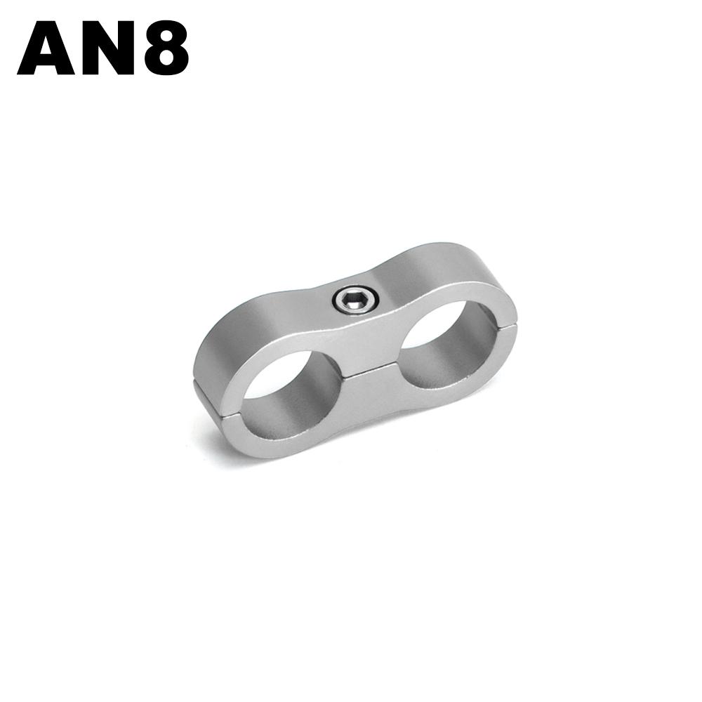 1 STK Universal Aluminium AN4 AN6 AN8 AN10 Geflochtener Gummi-Schlauchleitung Klemme Verteiler Billet Öl Kraftstoff Wasser Schlauchrohr Separator Kit