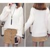 Fuzzy Sweater for Women Imitation Mink Velvet Sweater Women Beaded Pullover Bottoming Shirt Korean High Neck Long Sleeve Mohair Sweaters