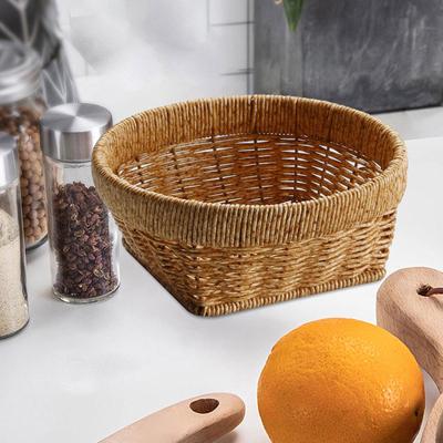 Handgeflochtener Korb für Snacks, Brot, Lebensmittel, Kekse
