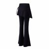 2 in 1 Fitness Leggings Flare Hem Sports Yoga Pants Sports Leggings  Prevent Embarrassment