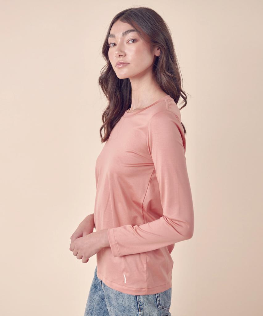 Y Jack W_Classic & Basic Fit Slim Long Sleeve T-Shirt (155Gsm) Kljt1216L