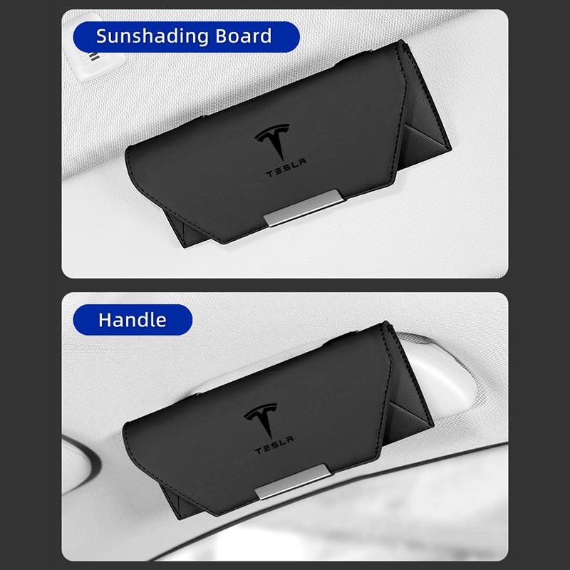 Car Valve Sunglasses Holder Glasses Clip Eyeglasses Box For Tesla Model 3 Y S X 2021 Roadster Cybertruck Juguete