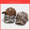 No Ip Classic Baseball Cap With Leopard Print Leather In Autumn Winter For Outdoor Fashion