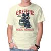 Unisex Crew Neck T-Shirt Caffeine And Mental Instability Graphic Short Sleeve Casual Tee