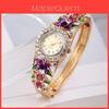 Koreaanse Mode Dames Vlinder Bloem Kwarts Horloge Met Legering Band Voor Casual Kleding