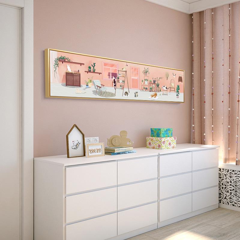 Fantasy Bedside Jednorožec Zasněný plakát a obrazy na plátně Nodic Style Wall Art Plakáty do obývacího pokoje Ložnice Galerie