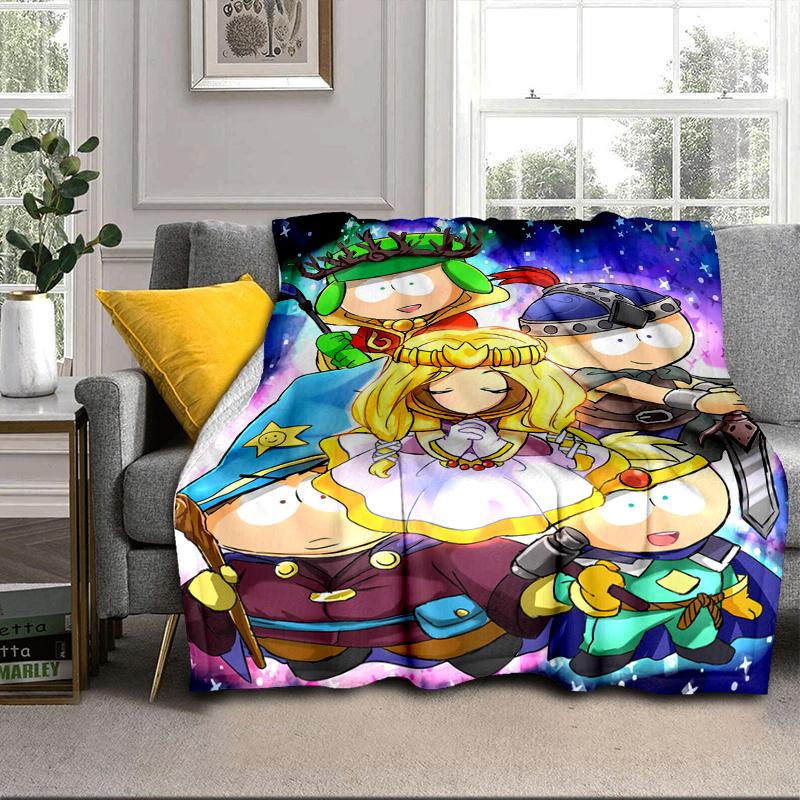 South Friends Adventure Blanket Flannel Blanket for bed, sofa, Camping, Hiking, Picnic Essentials, gift for family Fan gifts