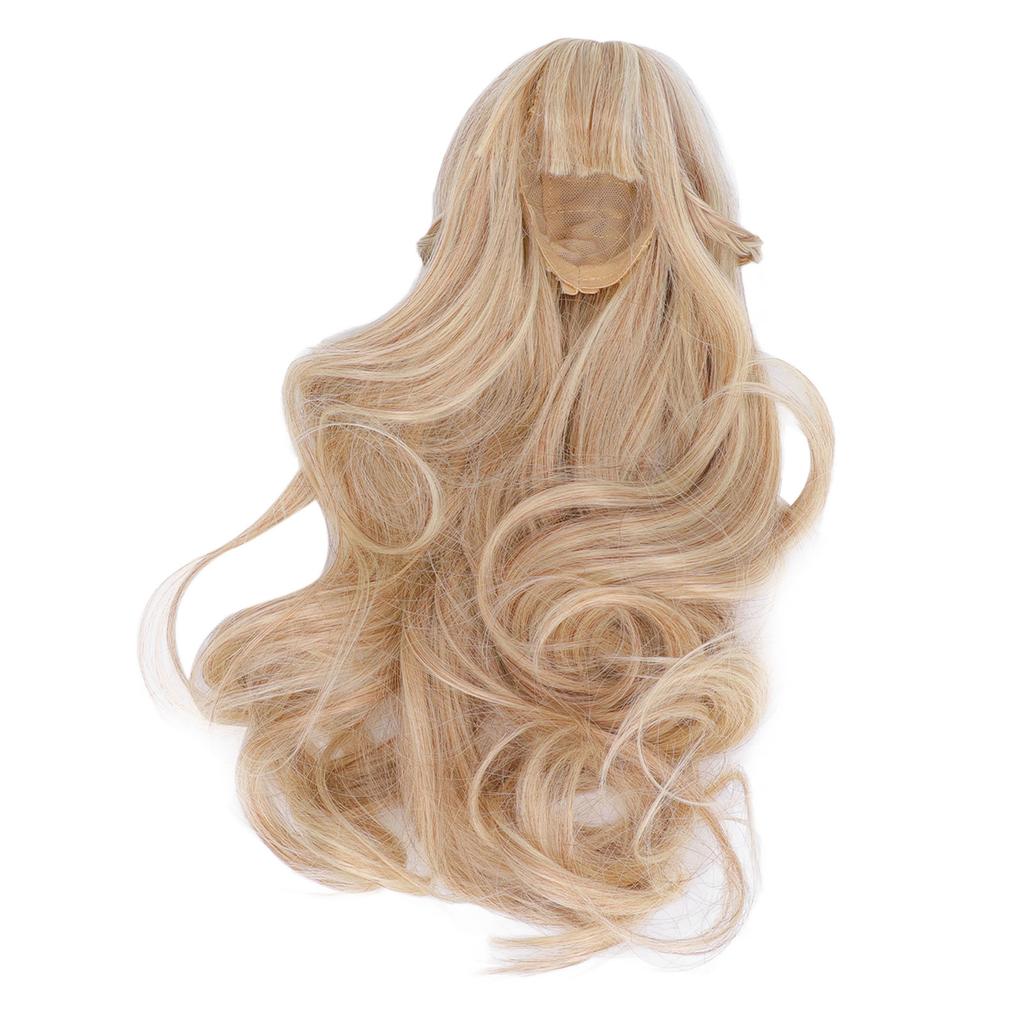 Doll Hair Wig Curly Neat Bangs Cutting Soft Doll Supplies for 1Celsius3 8 To 9in Head Circumference Doll