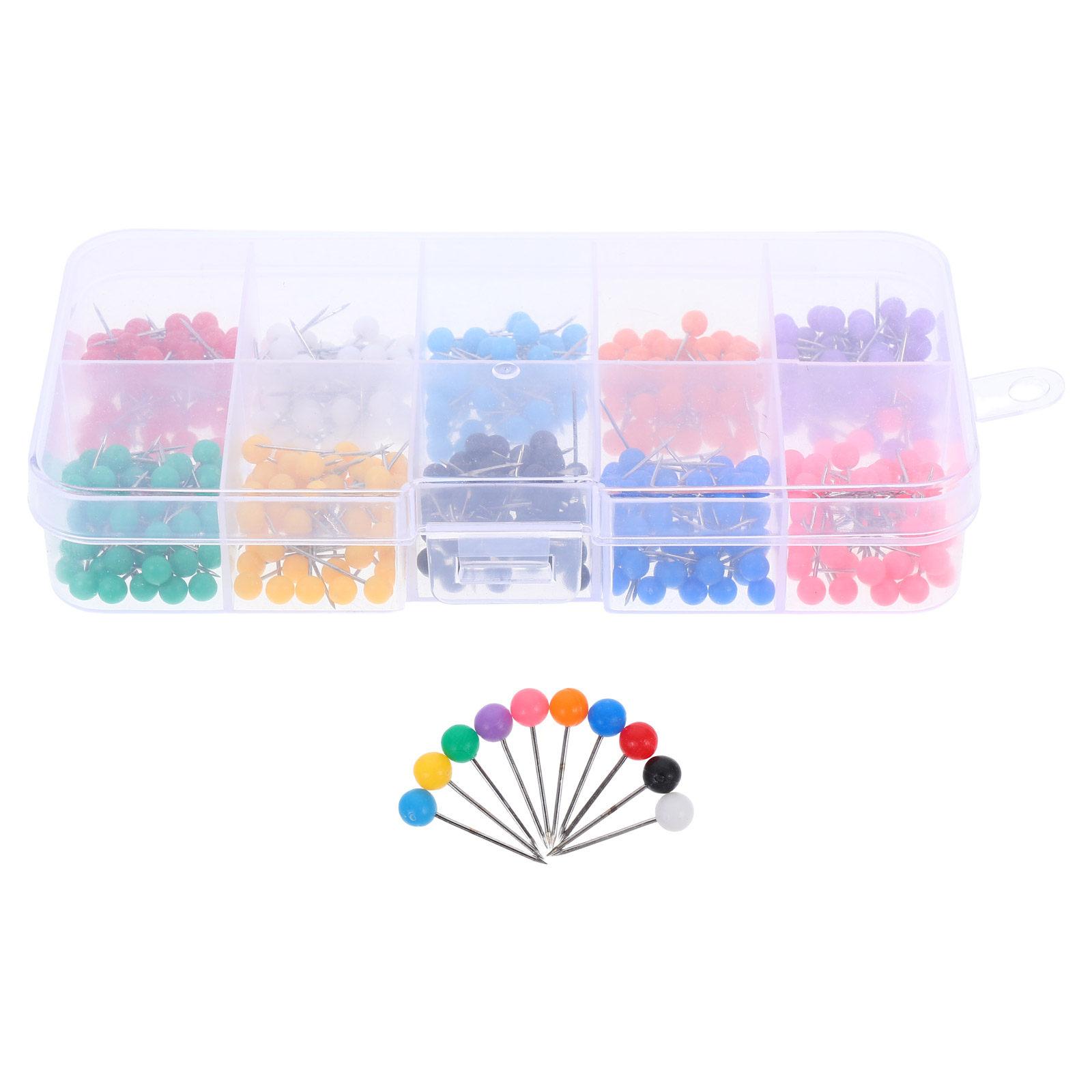 500Pcs Colorful Thumbtacks Plastic Push Pins for Maps Calendar Whiteboards Home Office Organization Thumbtack Drawing Pin China Mainland
