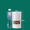 Self-Standing Kraft Ziplock Bag for Tea and Nuts Packaging