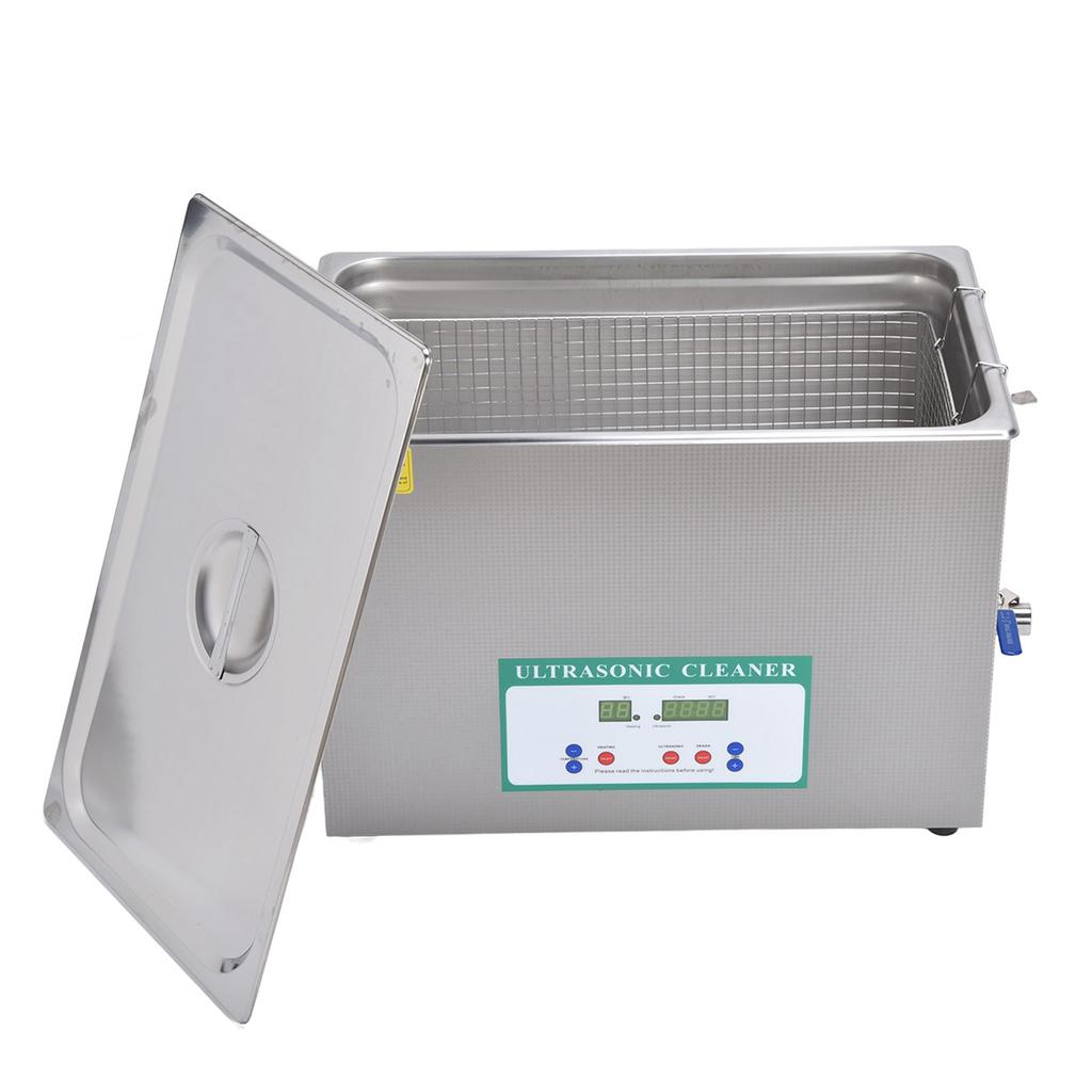 Ultrasonic Cleaner 30L 600W Large Ultra Sonic Tank Bath Cleaning Machine Timer DK‑1030HTDUK Plug 200‑240V 50Hz