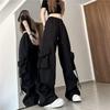 Womens Black Cargo Pants 2026 Lightweight Loose Fit Windproof Waterproof Hiking Trousers Petite