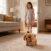 Kids Electric Plush Dog Toy Interactive Barking Nodding Movable Tail Walking Puppy Plushie Toddlers Educational Simulation Stuffed Animal Toy