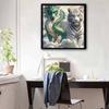 New Arrival 5D DIY Full Circle Diamond Painting "Dragon and Tiger Picture" Embroidery Cross Stitch Home Decor Gift