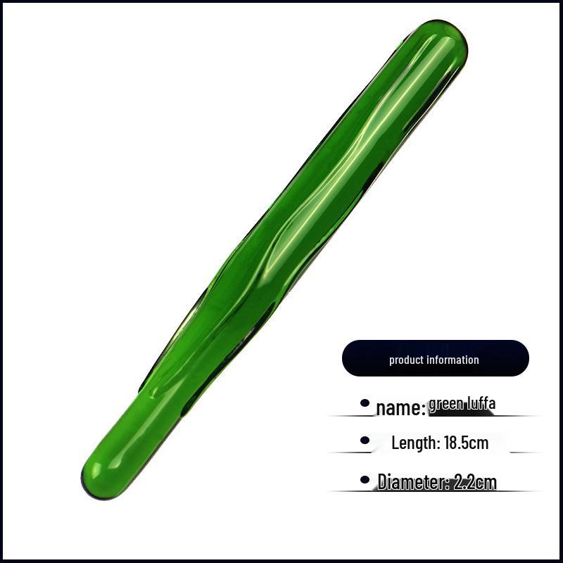 Seven-Color Crystal Glass Cucumber Dildo for Female Simulation and Erotic Insertion