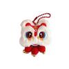 Bell Tassel Plush Snake Dolls Lion Awakening Spring Festival Pin Lion Dance Brooch  Party