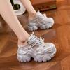 Thick-soled inner height increase and thinness mesh breathable dad shoes women's new summer muffin